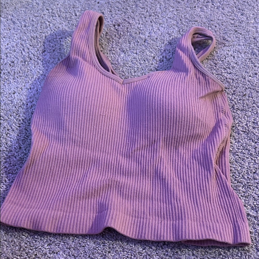 Altar'd State Ribbed Mauve Camisole